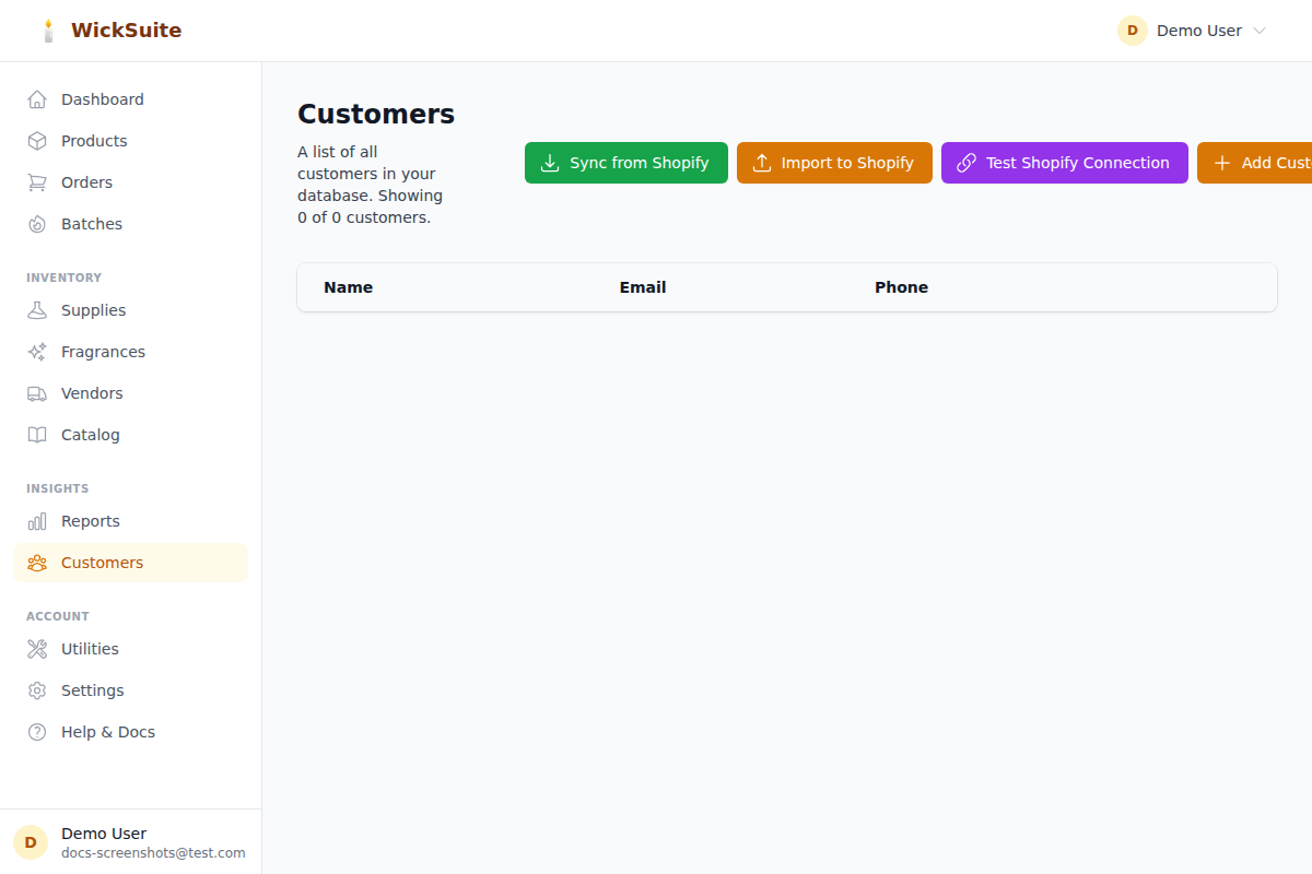๐ฅ Customers screenshot
