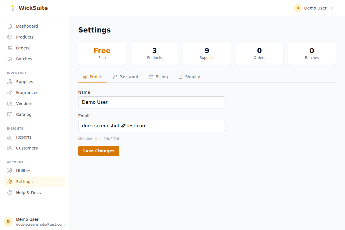 โ๏ธ Settings screenshot