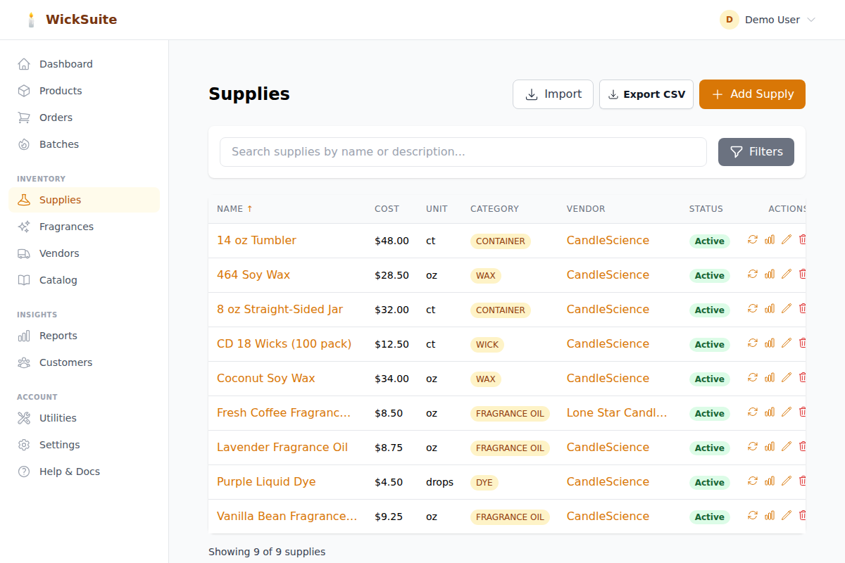 ๐งช Supplies (Step 2) screenshot